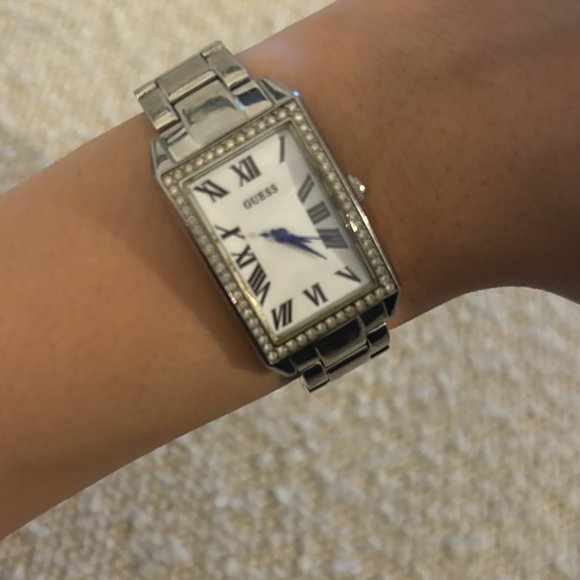 Guess Silver Watch Cubic Zirconia (6 inches) - Picture 3 of 5